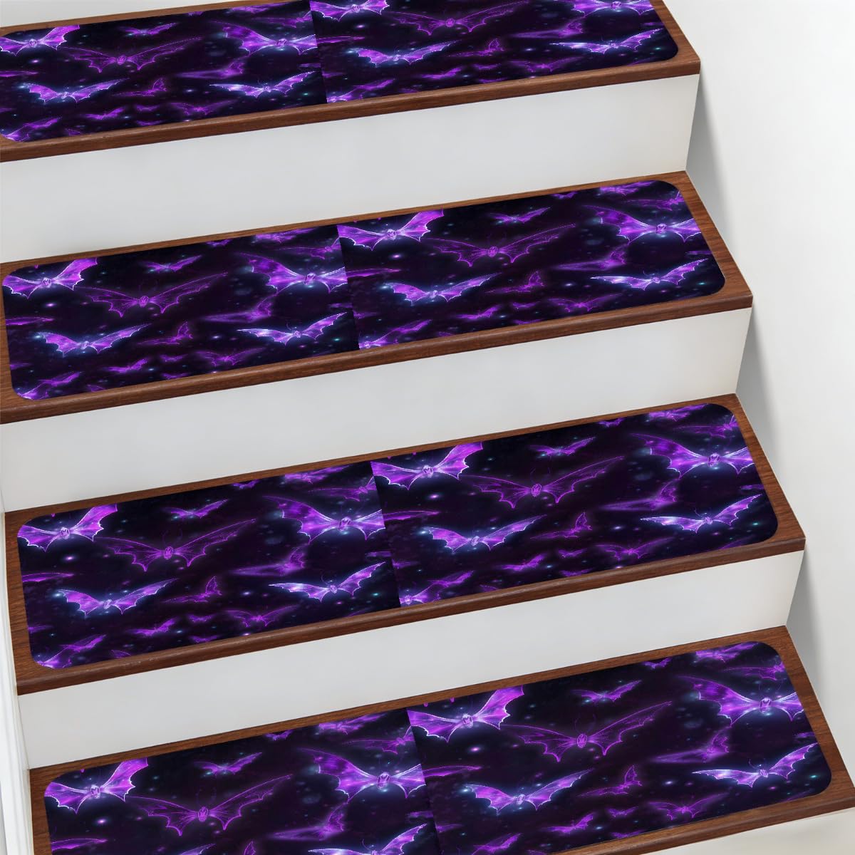 Protectores de escalera para interiores antideslizantes con diseño de Halloween
