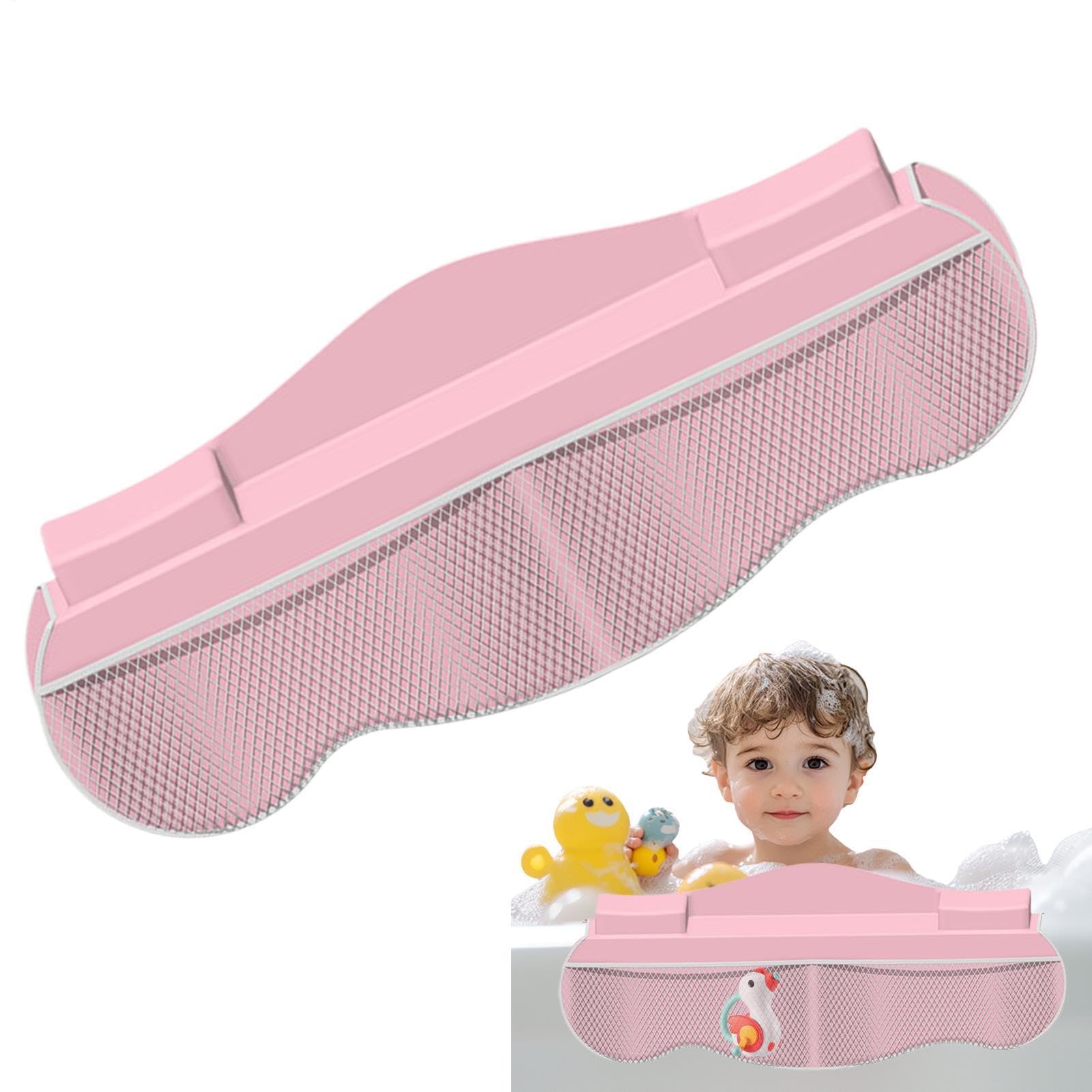 Badewannen-Spritzschutz 4 Netztaschen Badewannen-Spielablage | Ablage für die Badewanne Spielbereich in der Badewanne für Kinder und Spielzeugaufbewahrung im Badezimmer