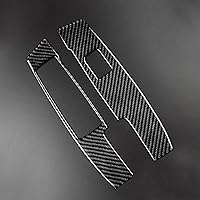 Vista 6 de Fibra de carbono, para accesorios de Mercedes Benz, calcomanía para panel de interruptor de elevador de ventana de puerta de automóvil para Mercedes