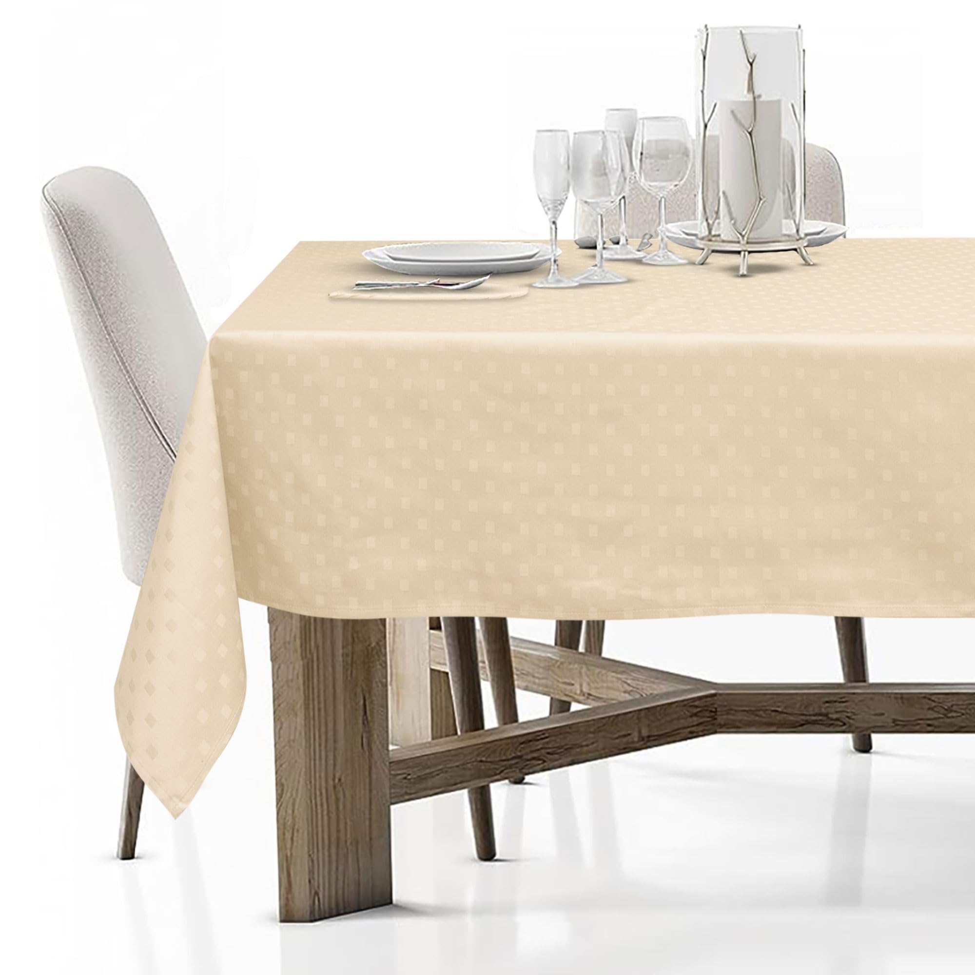 Tovaglia Rettangolare Hiser Antimacchia E Impermeabile, Con Farfalle Blu, 140x260 Cm, Poliestere, Per Interno/esterno - 4