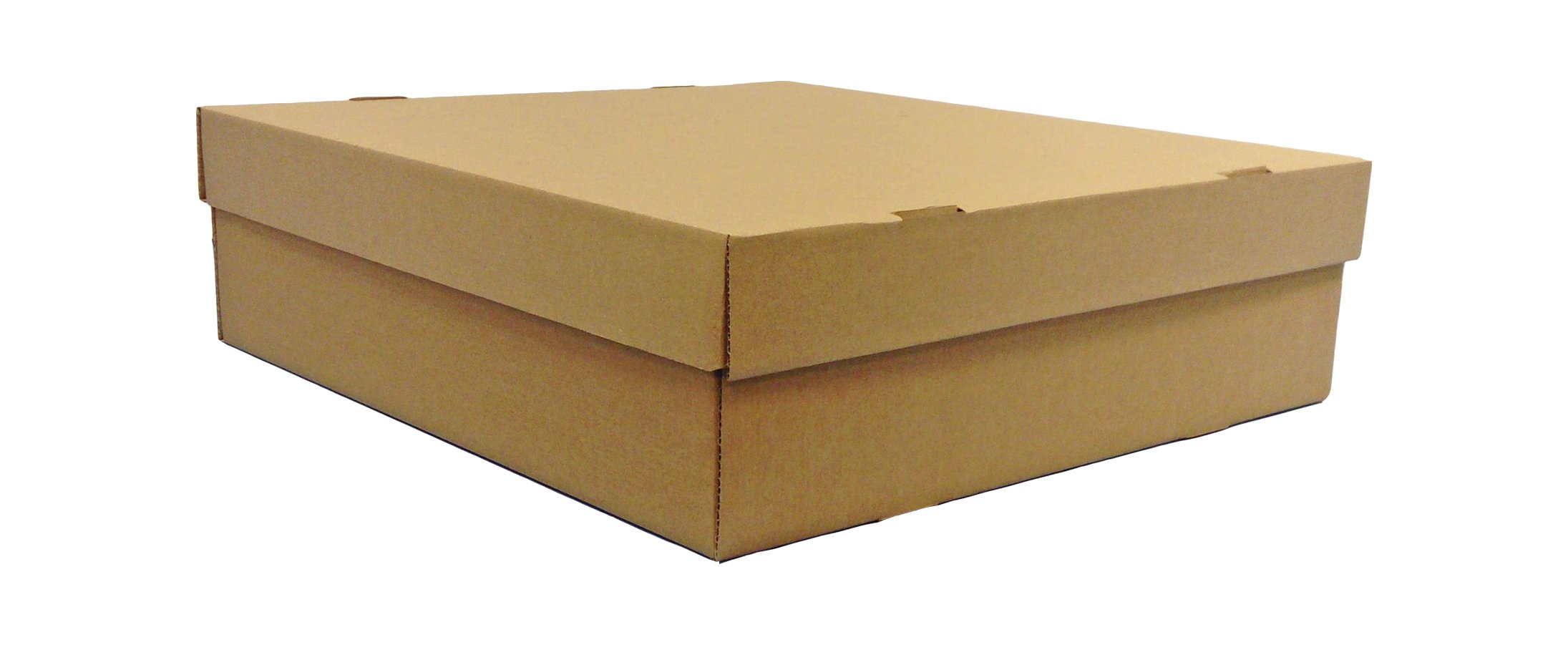 20 X PRESENTATION BOX AND LID 400mm x 400mm X 125mm (BROWN)