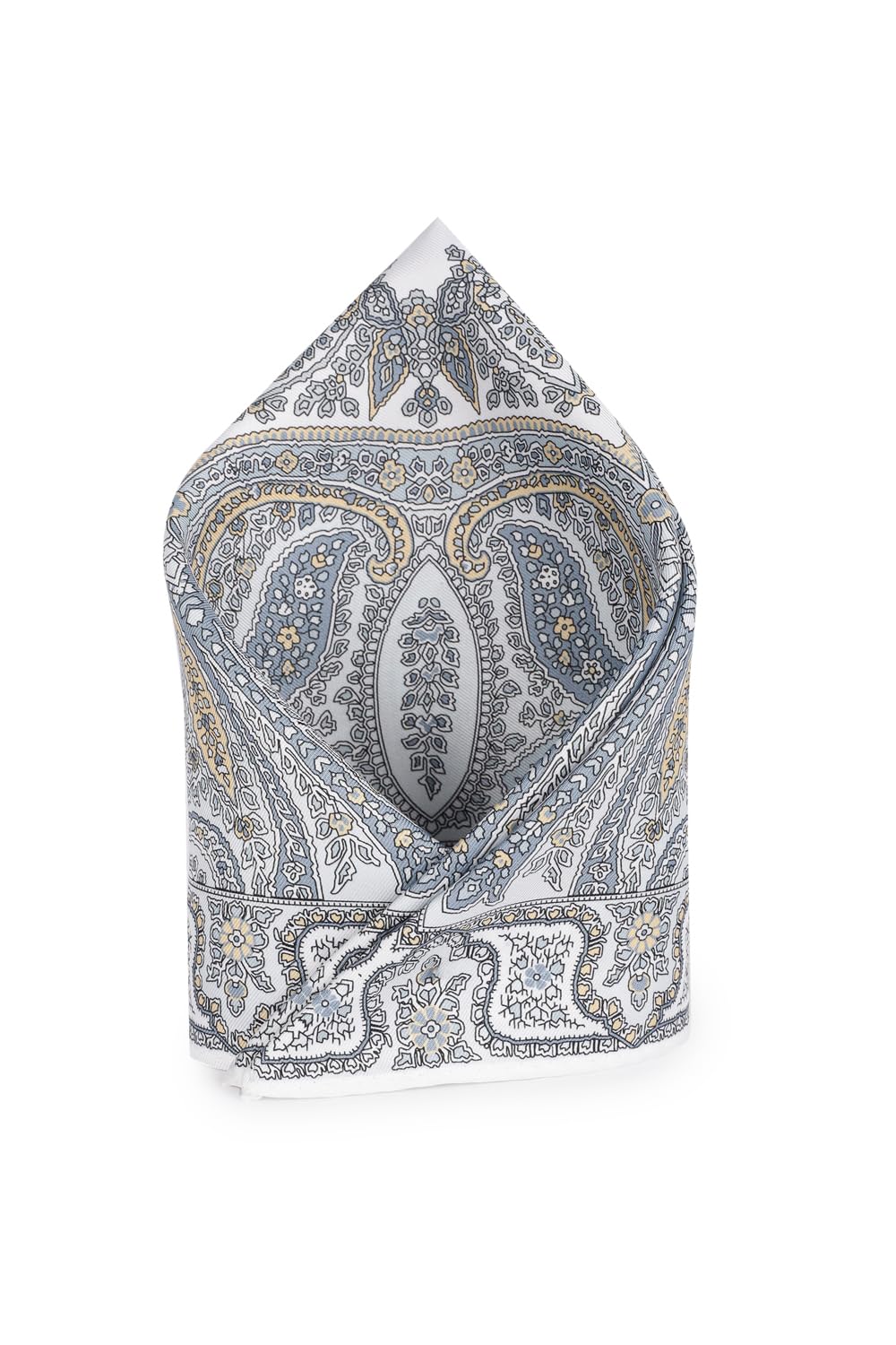 van heusen Men White Print Party Pocket Square-picture-15