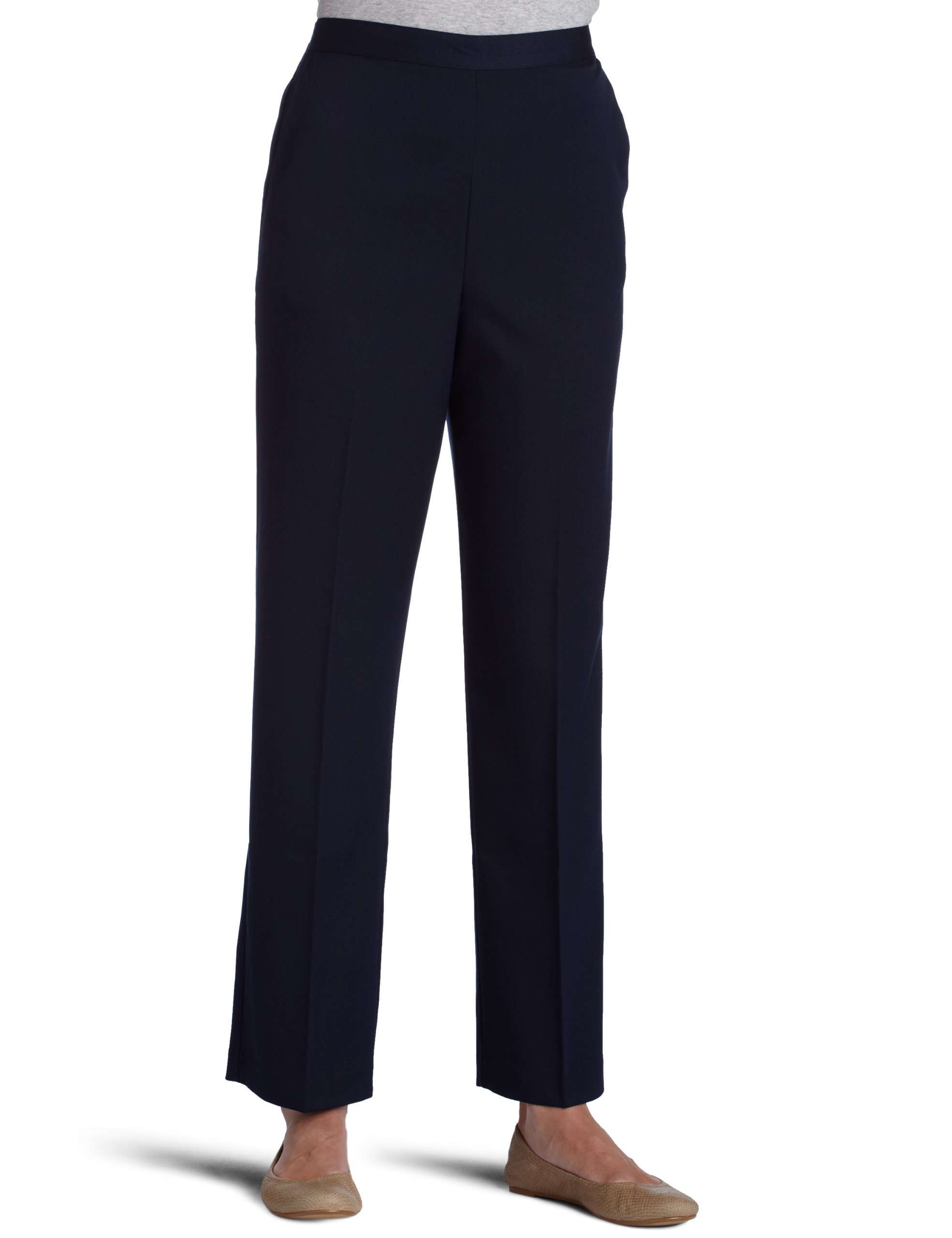 Alfred Dunner Womens Short Length Pant Navy
