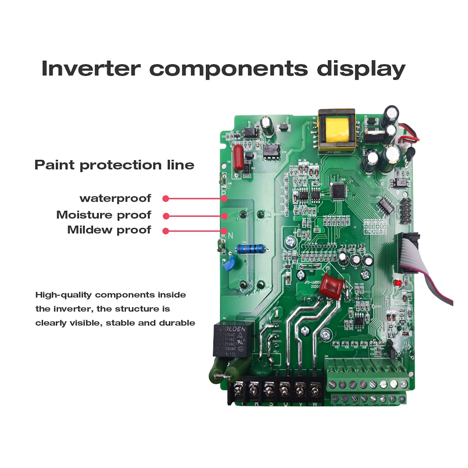 Entraînement à fréquence variable VFD Inverter 75 0W / 1.5KW / 2.2KW ZW-CT1 3P Convertisseur de sortie Convertisseur variable Inverter pour le contrôle de la vitesse du moteur de broche(2.2KW (black))