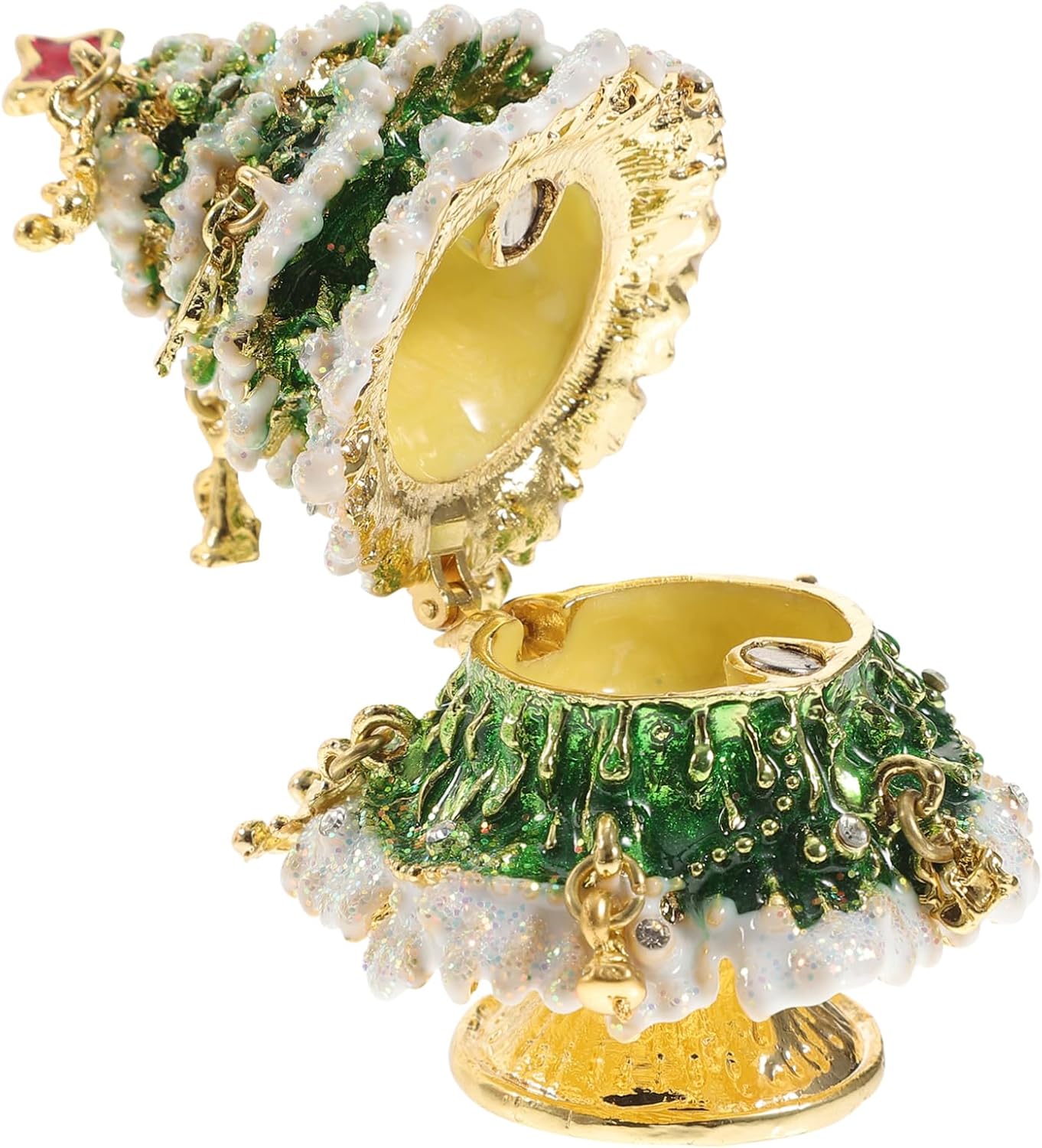 Holibanna 1pc Christmas Jewelry Box Xmas Tree Trinket Chest