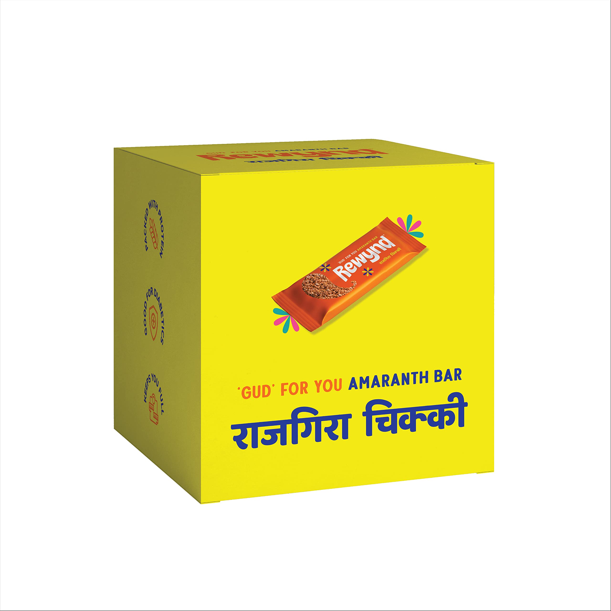 Rewynd Chikki Bar | No Added Preservatives & Colour | Made with Jaggery | Sweets | Healthy & Crunchy Snack for Anytime Snacking (Pack of 20, Rajgira) (B0B7JTZB9Z) Amazon Price History, Amazon Price Tracker