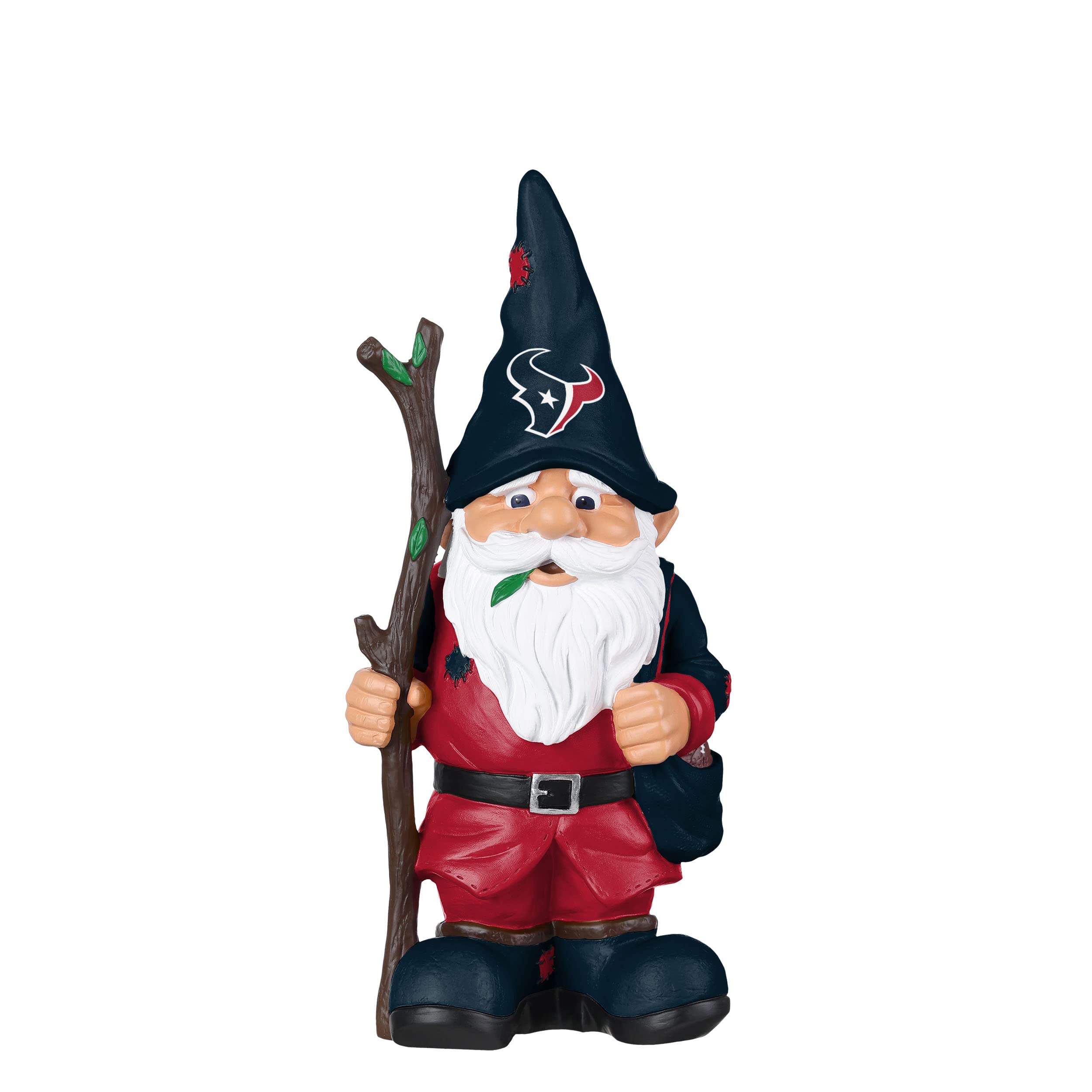 Nain Houston Texans avec bâton pour égayer un jardin triste