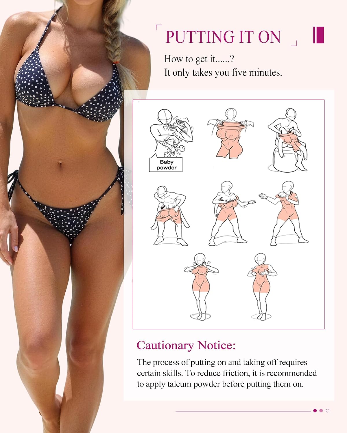Realistic Silicone Short Bodysuit Breast Form with C-E Cup for Transgender Crossdresser Cosplay Outfit