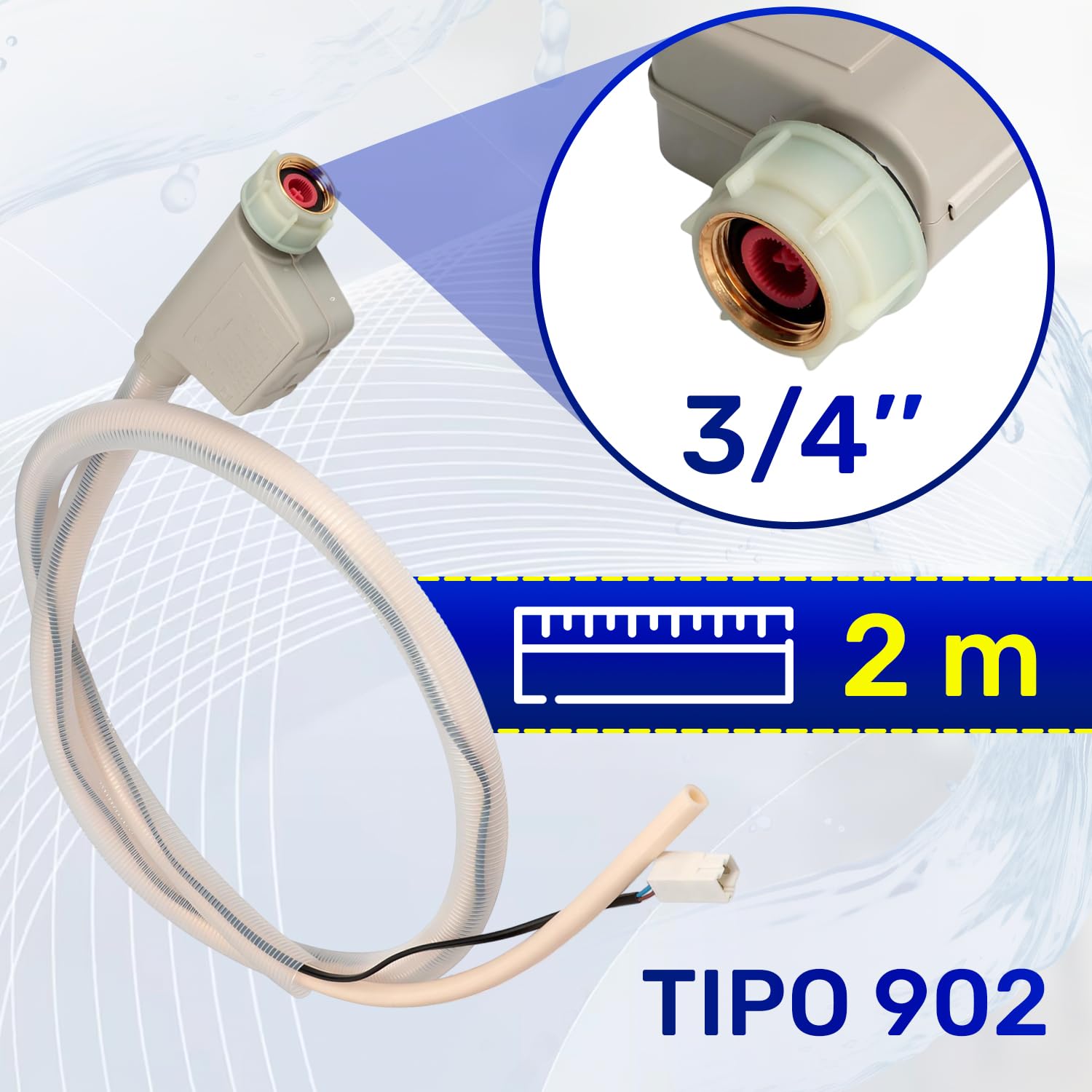 Manguera Entrada Agua Aquastop Lavavajillas 1,7m Tipo902 00299756 para Neff