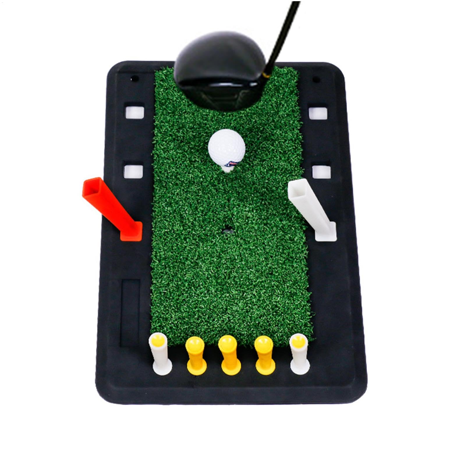 Mata do huśtawki do ćwiczeń golfowych, mata do huśtawki do ćwiczeń | Gumowa mata chroniąca przed odpryskami Antypoślizgowy, przenośny, mały sprzęt do gry w go
