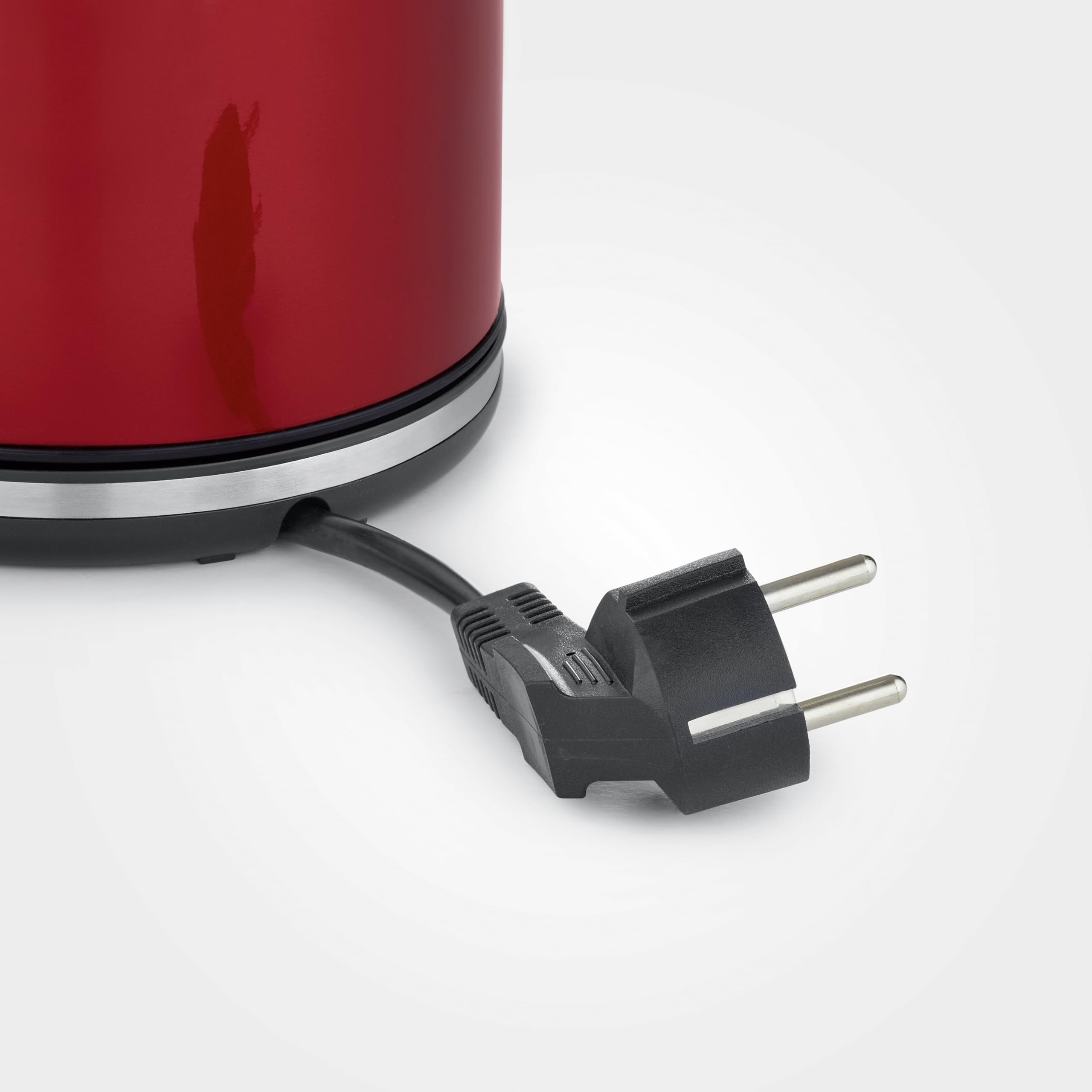 SEVERIN Hervidor eléctrico 1 L, tetera con indicador de nivel de agua, filtro antical, abertura de tapa XXL, potente y compacto, 2.400 W, rojo - negro - acero inoxidable, WK 3427