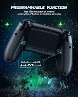 VOYEE S08 Vezeték Nélküli Kontroller Nintendo Switch/Lite/OLED/PC/iOS/Android Eszközökhöz - Programozható RGB LED Világítás, 1000mAh Akku, R 6