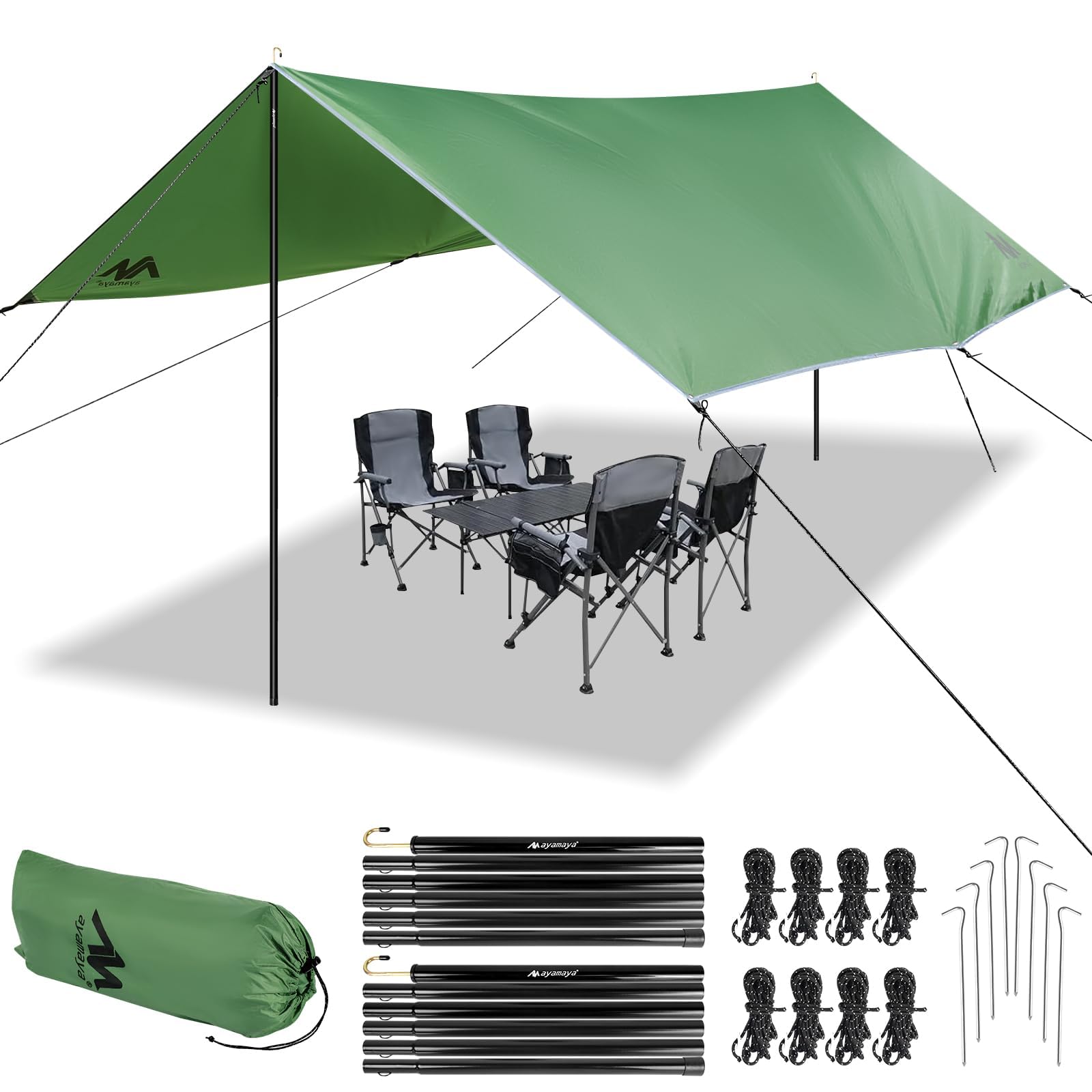 WEEKENDERS ANNA SILICONE TARP HEPTA 1.1oz 15x15 Silnylon Tarp By