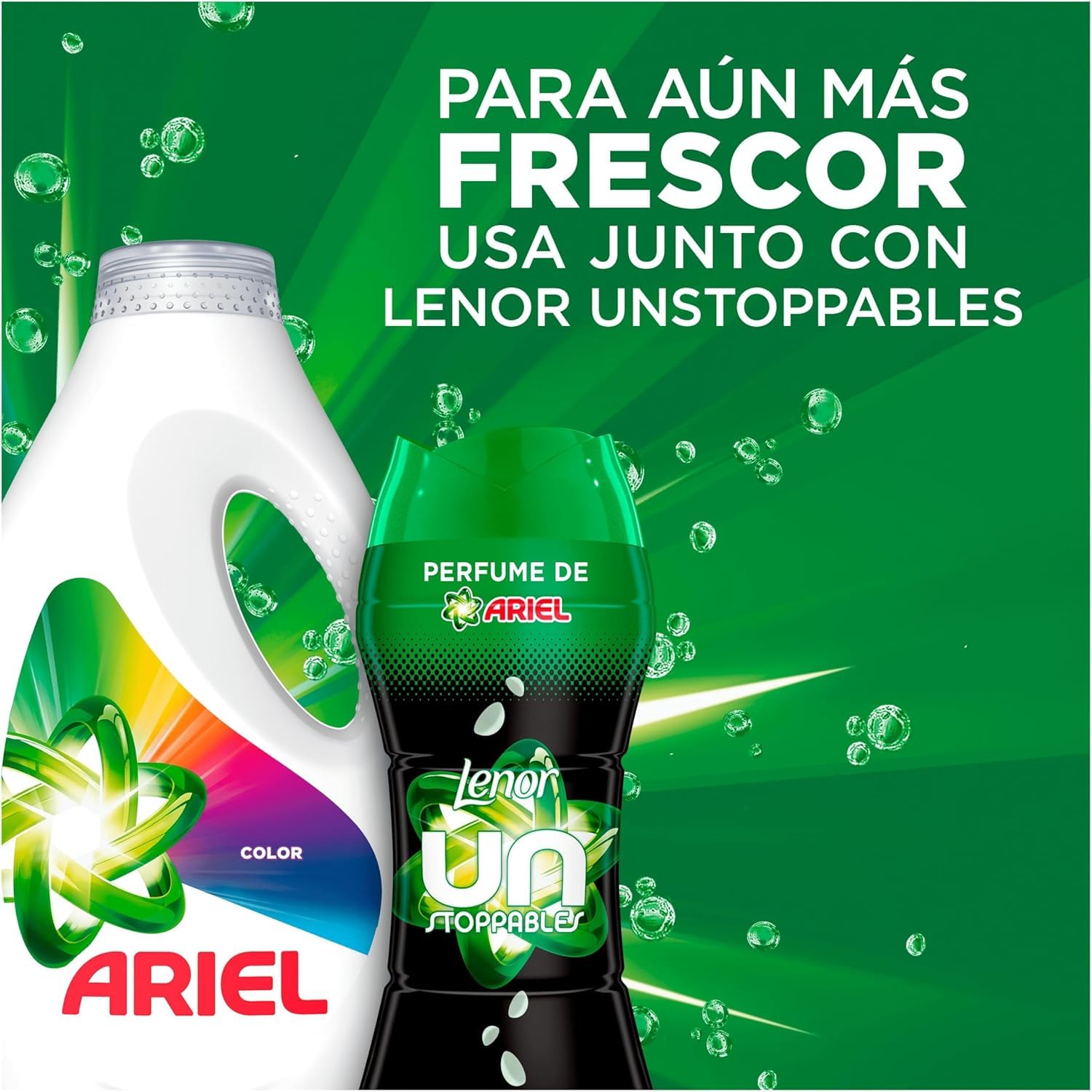 Ariel Detergente Lavadora Liquido 100 Lavados, Color, Jabon Extra Cuidado del Color, Limpieza Mejorada con la Tecnologia de limpieza en Ciclos Frios