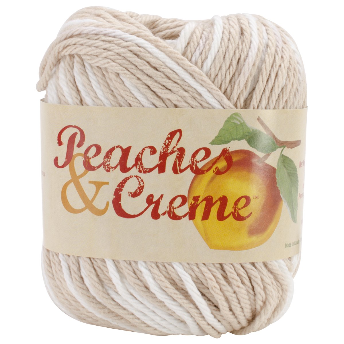 Spinrite Peaches and Cream Yarn, Natural Ombre Mix