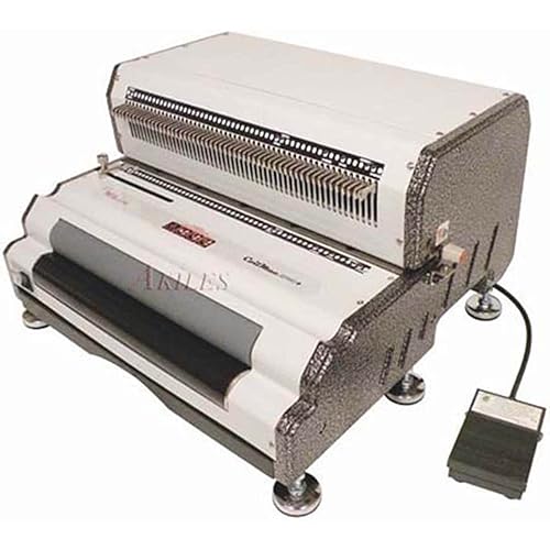 Akiles coilmac-epi 41+ Plus 13" Bobina encuadernación máquina eléctrica y Punch, Heavy Duty agujero ovalado, Eléctrico para inserción de espiral