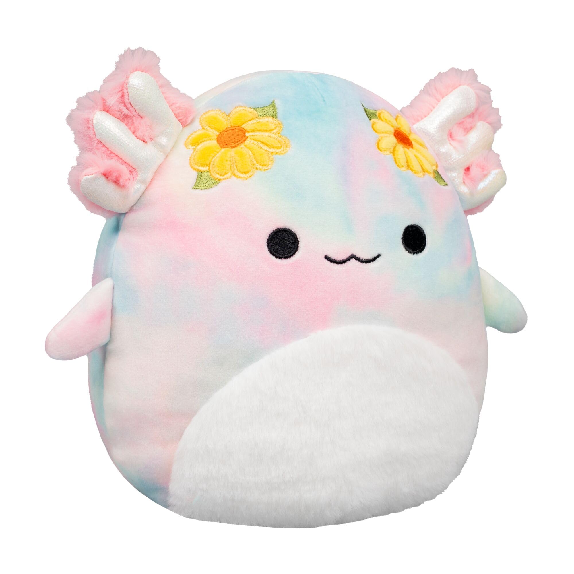Squishmallows SQCR09459 - Tinley der Axolotl mit Blumen 19 cm, offizielles Jazwares Plüsch, superweiches Kuscheltier - 2