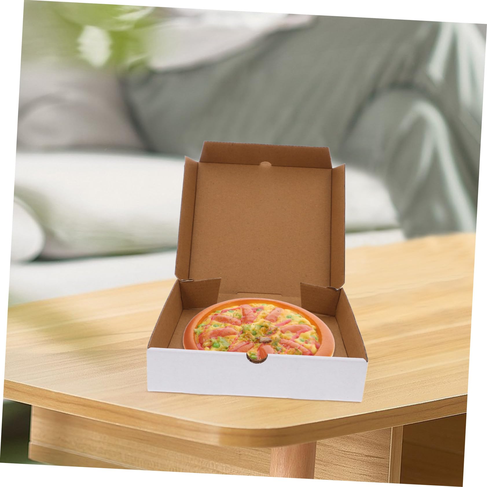 COLLBATH 30 Szt Drukowanie Pojemników Na Pizzę Na Wynos Małe Kartonowe Pudełka Na Chipsy Wielokrotnego Użytku Pojemniki Do Przechowywania Pizzy Składane Kartony Wysyłkowe Opakowania Na