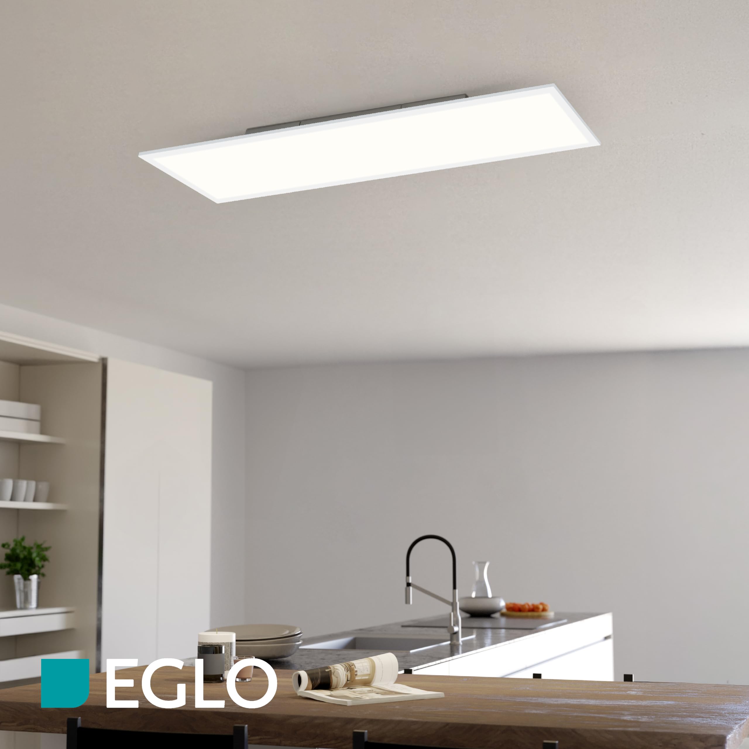 EGLO LED plafon biurowy Bottazzo, panel z pilotem, 2450 lm