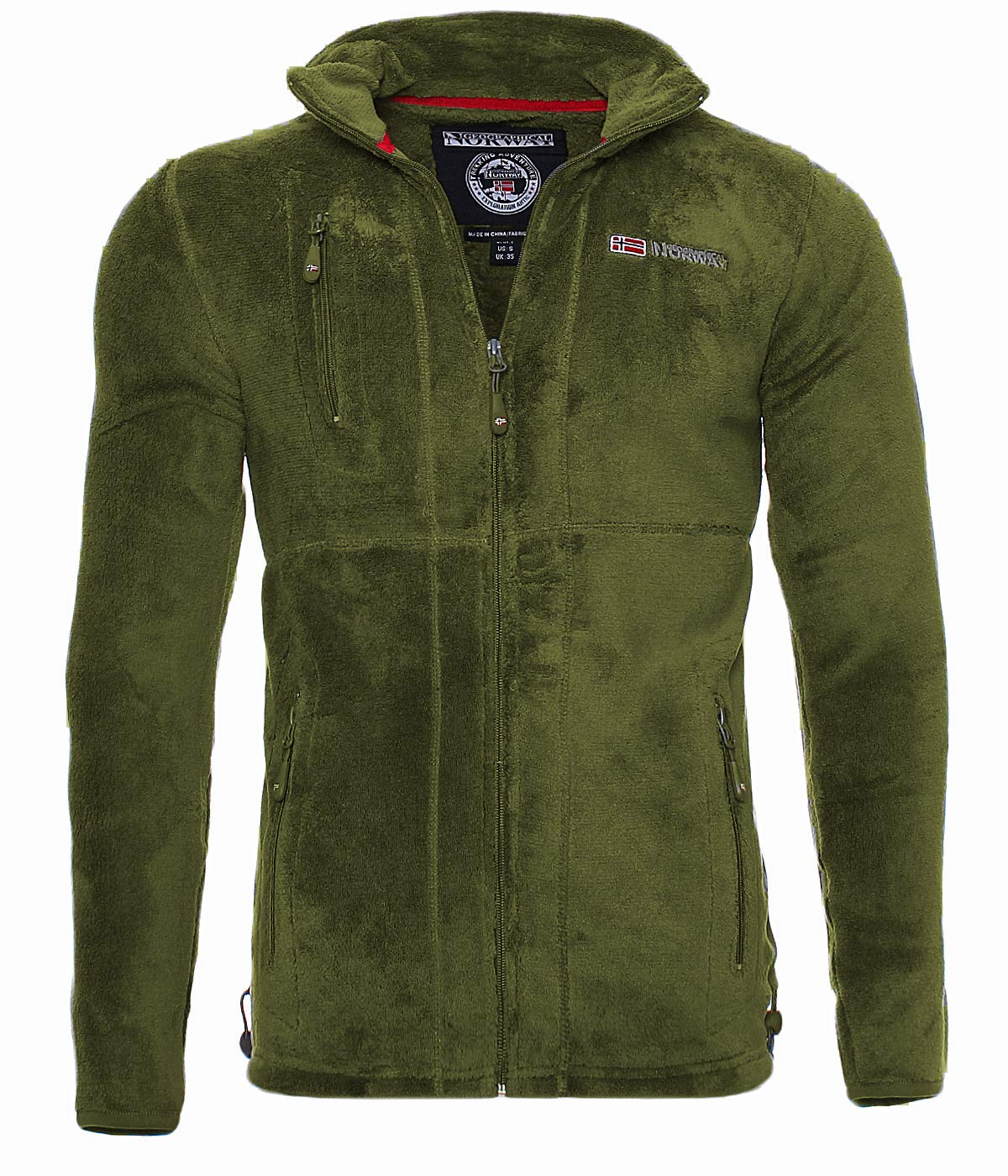 Geographical Norway G-Hunter Chaqueta de forro polar para hombre, para exteriores, para esquí, deporte, de peluche