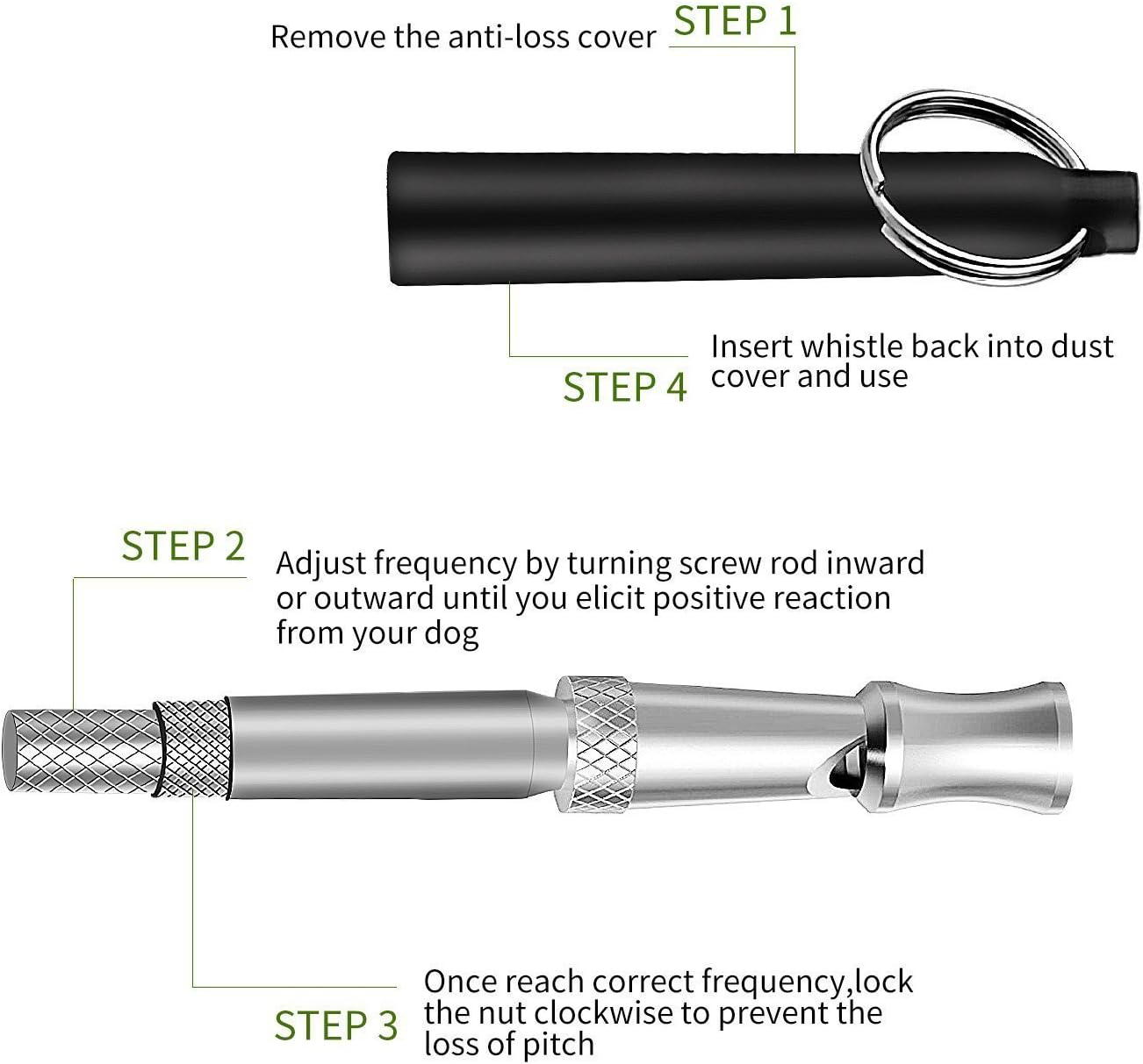 SmartPet Dog Whistle | Professional Dog Whistle To Stop Barking | Adjustable Pitch Ultrasonic Training Tool | Silent Bark Control for Dogs | Audible To Human | Premium Lanyard and Training Instruction