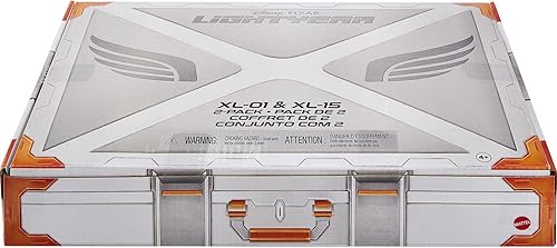 Miniatura 7 de Mattel Disney Pixar Lightyear - Paquete de juguetes para vehículos con 2 naves espaciales y figura Buzz Lightyear, serie Hyperspeed con XL-01 y XL-15