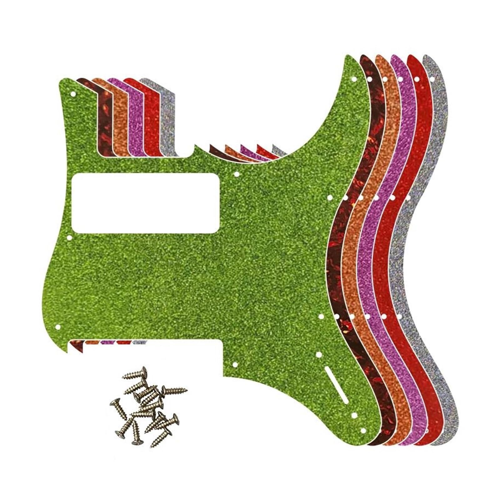 maskownica do gitary Części do gitary - do MIJ PG Electric Guitar Pickguard Scratch Plate(1 Ply Black)
