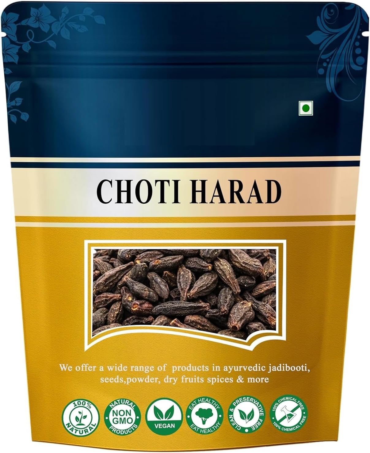 KR Harad Choti 250 Gram - Haritaki - Kadukkai - Karakkaya - Alalekayi - Kadukka - Haritaki Choti