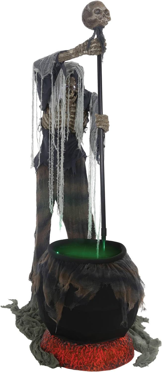 Cauldron Creeper Animated Halloween Decoration