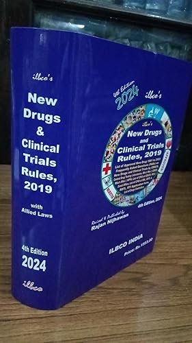 ILBCO's New Drugs &amp; Clinical Trial Rules, 2019 -- List of Approved New Drug 1961 to 2024, FAQ on New Drugs &amp; Clinical Trial Rules as issued by CDSCO, CDSCO Circular relating to New Drugs &amp; Clinical Trial, List of Central Drug Testing Laboratories, Who’s Who @ CDSCO, List of CDSCO Offices, List of State Drugs Controllers. [ISBN 978-81-943861-8-6] (904 Pages) (Hard Bound) [4th Edition, 2024] .... Rs. 1593/-