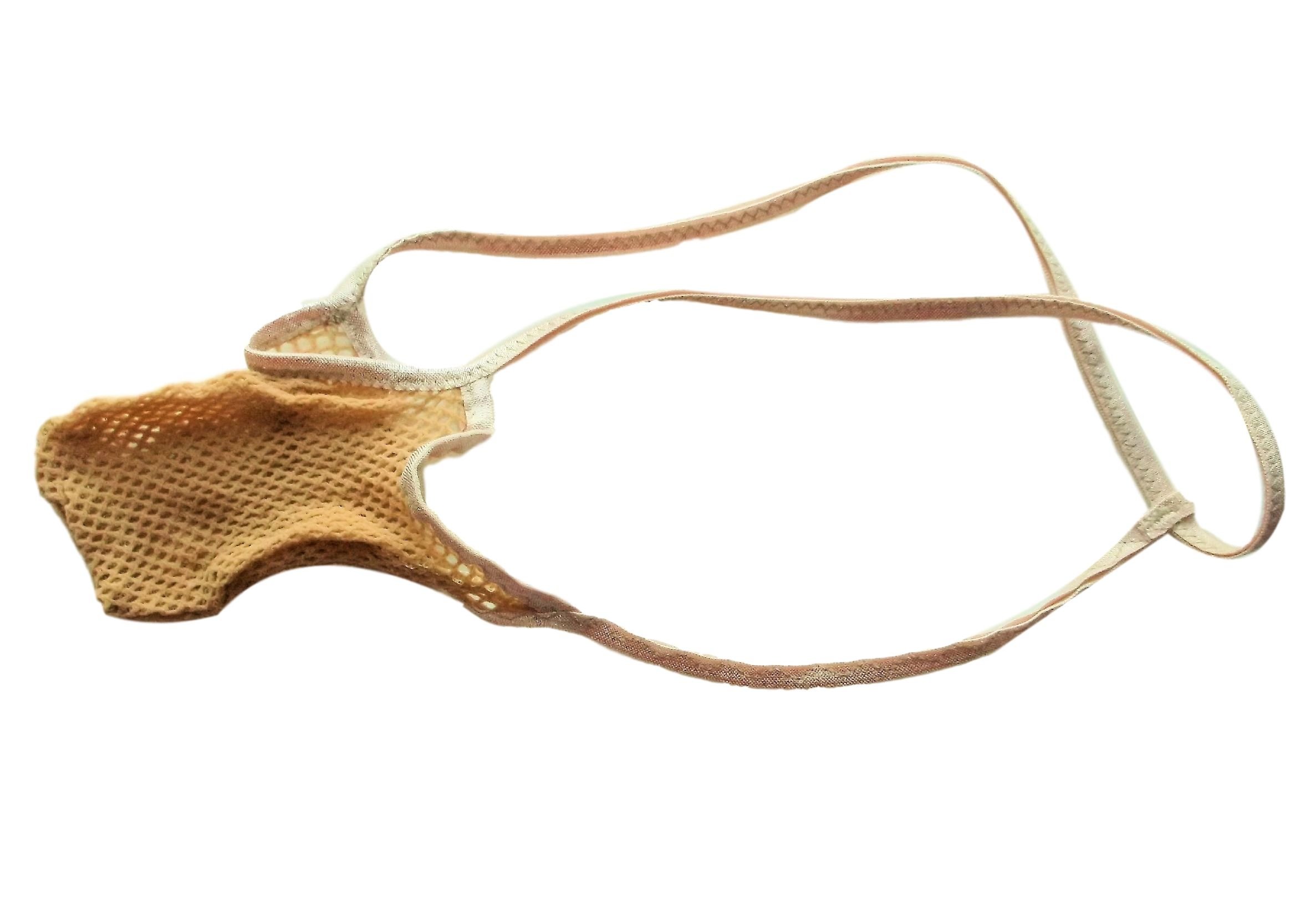 Mens SUPER STRETCHY Stocking Thong Micro Missle Torpedo G String Expandable Underwear NAKED FISH NET Made in USA