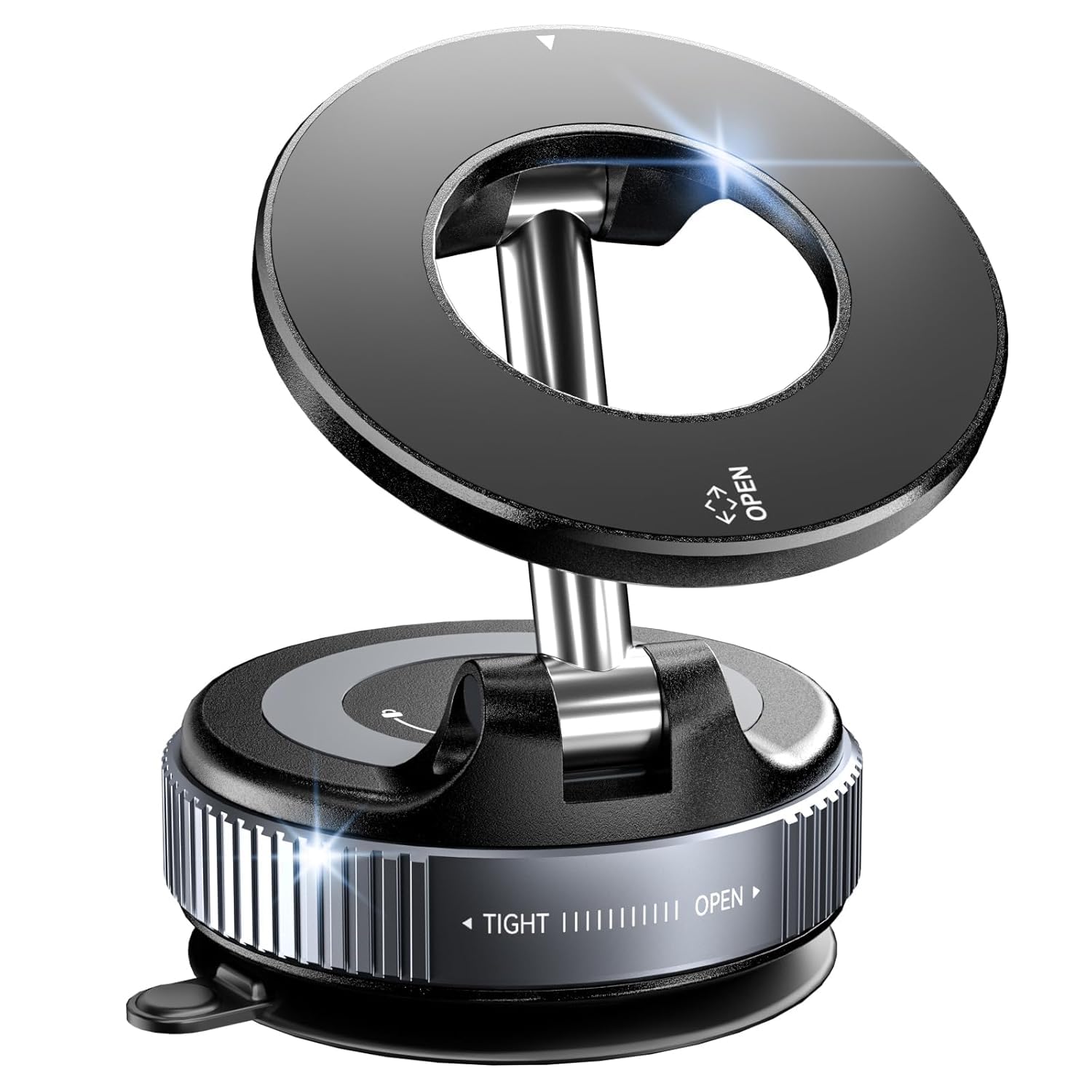 Magnetic Car Phone Mount Holder | 360° Adjustable Foldable Mobile Stand for Car Dashboard | Strong Magnet Phone Holder for Smartphones | Car Accessories for Navigation & Hands-Free Viewing-image-14