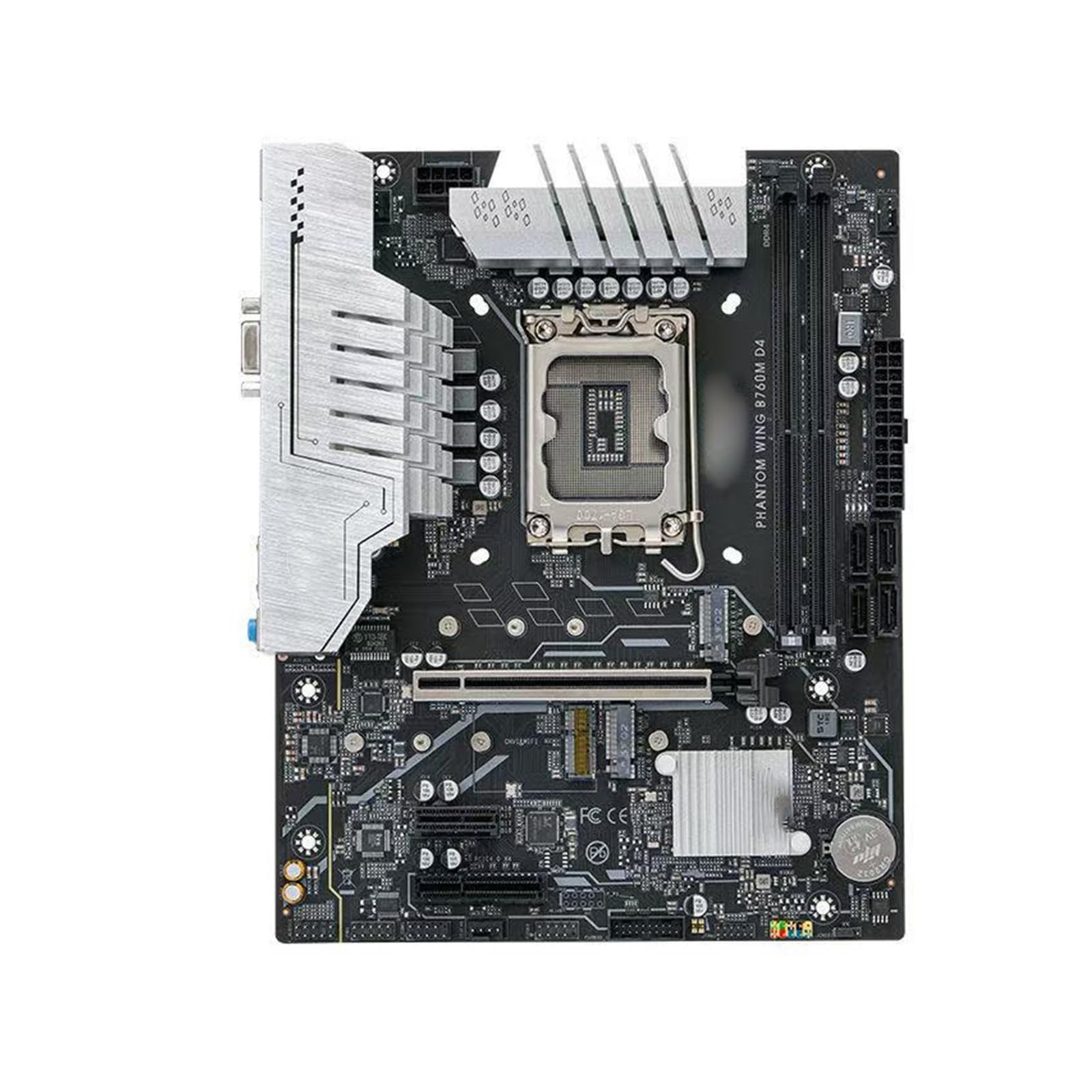 Gaming WiFi Carte mère Fit for Eling B760M G Aming, kit Carte réseau, Gaming for Ordinateur de Bureau, mémoire DDR4 1700 Broches(Dark Grey)