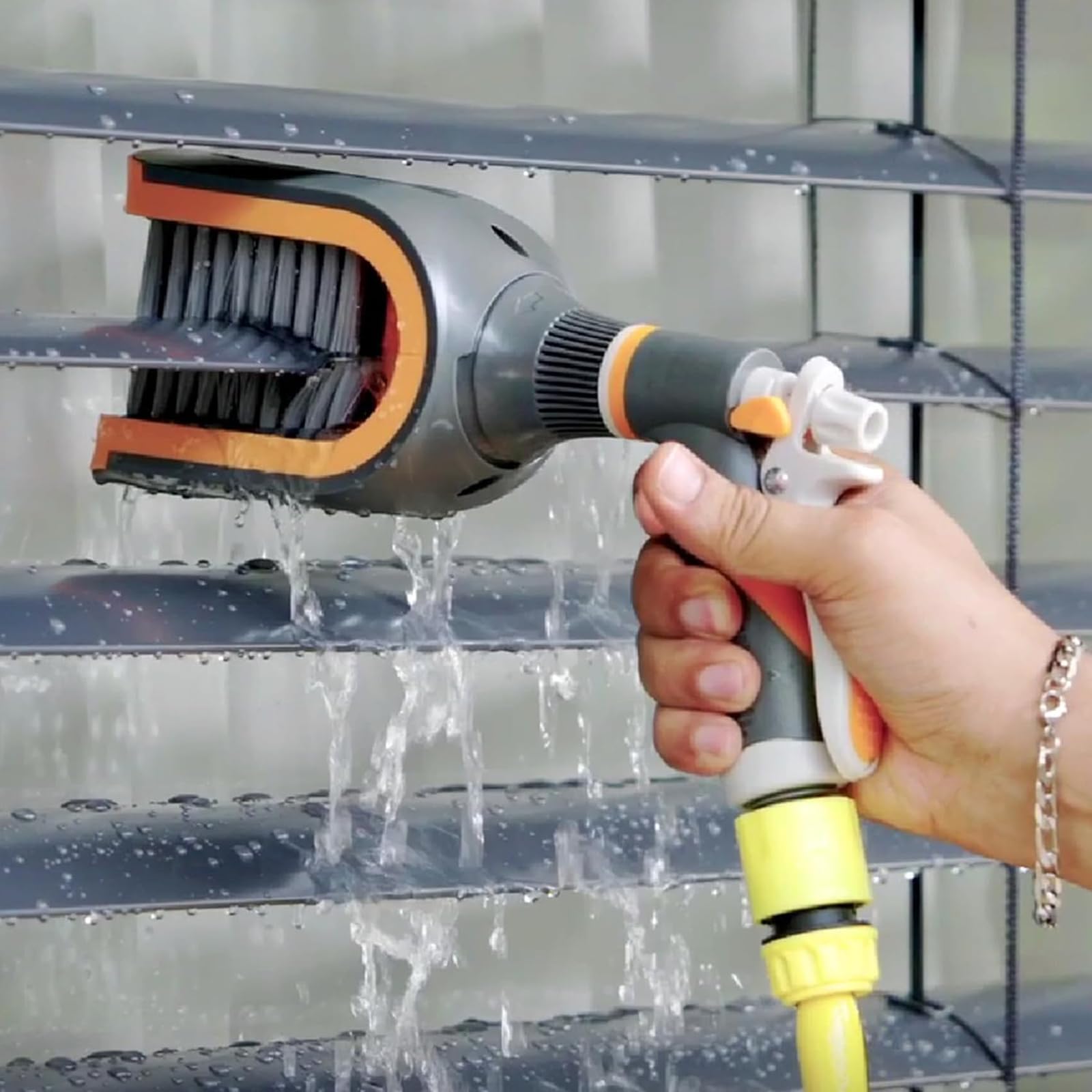 Cepillo de limpieza de persianas, alicates eficientes para persianas al aire libre, limpiador ergonómico de listones para mantenimiento de persianas venecianas