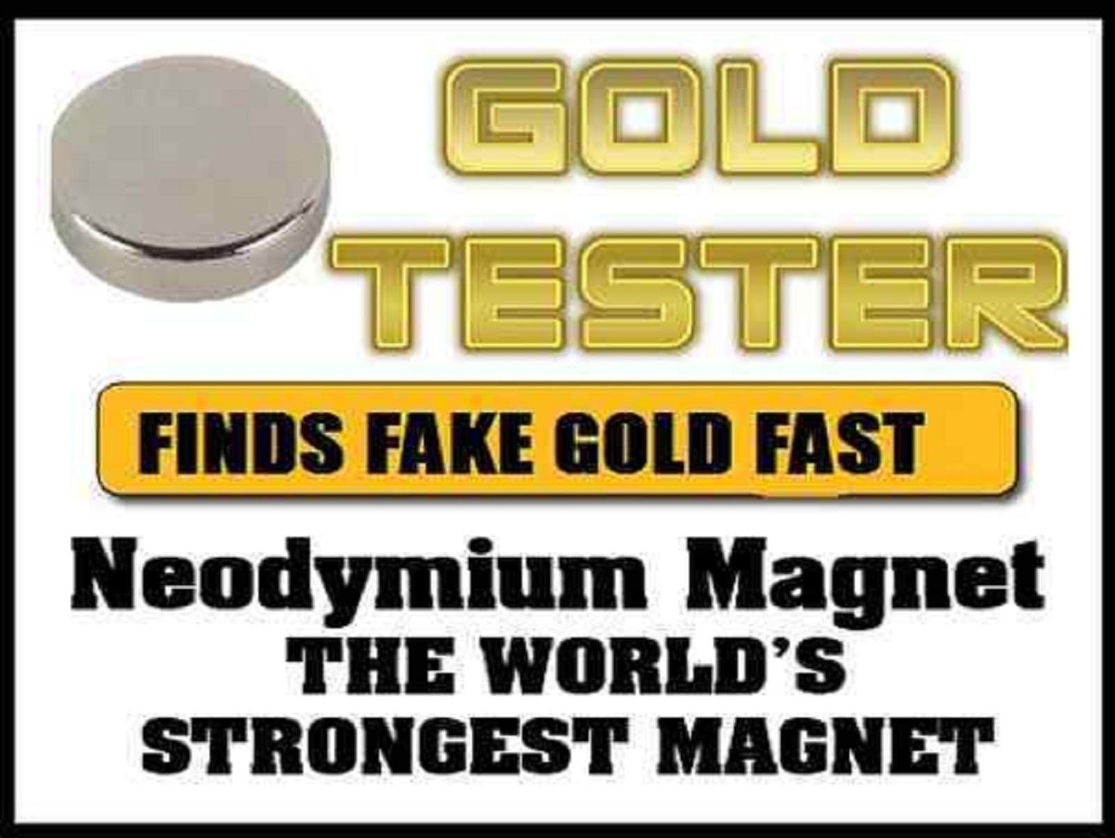 Neodymium Rare Earth Magnet for Testing Scrap 9ct 18ct 24ct Gold,Silver,Coins & Antiques half full sovereign