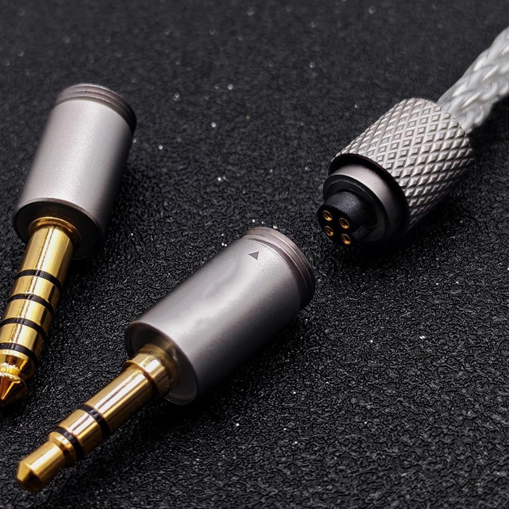 Cable auxiliar de 3,5 mm para audio trenzado de alta calidad para smartphone, consola de juegos, barra de sonido, TV, PC, sistema de altavoces, 1,2 m (3 en 1)