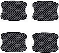 Vista 15 de 4 calcomanías protectoras de fibra de carbono negra TPU para manija de puerta de coche, calcomanías universales para manija de puerta, películas