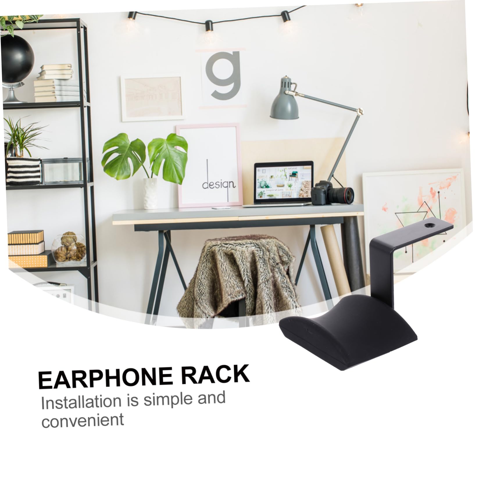 OSALADI 3piezas Soporte De Auriculares De Aleación De Aluminio y Silicona con Adhesivo Colgador para Gaming y Escritorio Instalación Fácil y Duradera