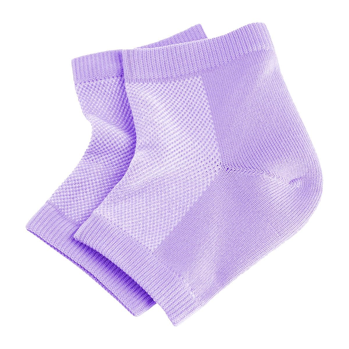 Matra Silicone Gel Heel Socks (1 Pair) - Half Length, Moisturizing Cotton Socks with Vented Design - Unisex Anti-Crack Heel Repair Sock (Free Size)-image-25