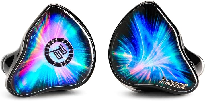 HiFiGo Juzear Ne Bula Hybrid HiFi in-Ear Monitors, 1DD+3BA+1 Planar Wired IEM Earphones, Audiophile Earbuds with Reference Tuning, 4-Way Crossover, 3.5mm & 4.4mm Detachable Cable for Music, Gaming