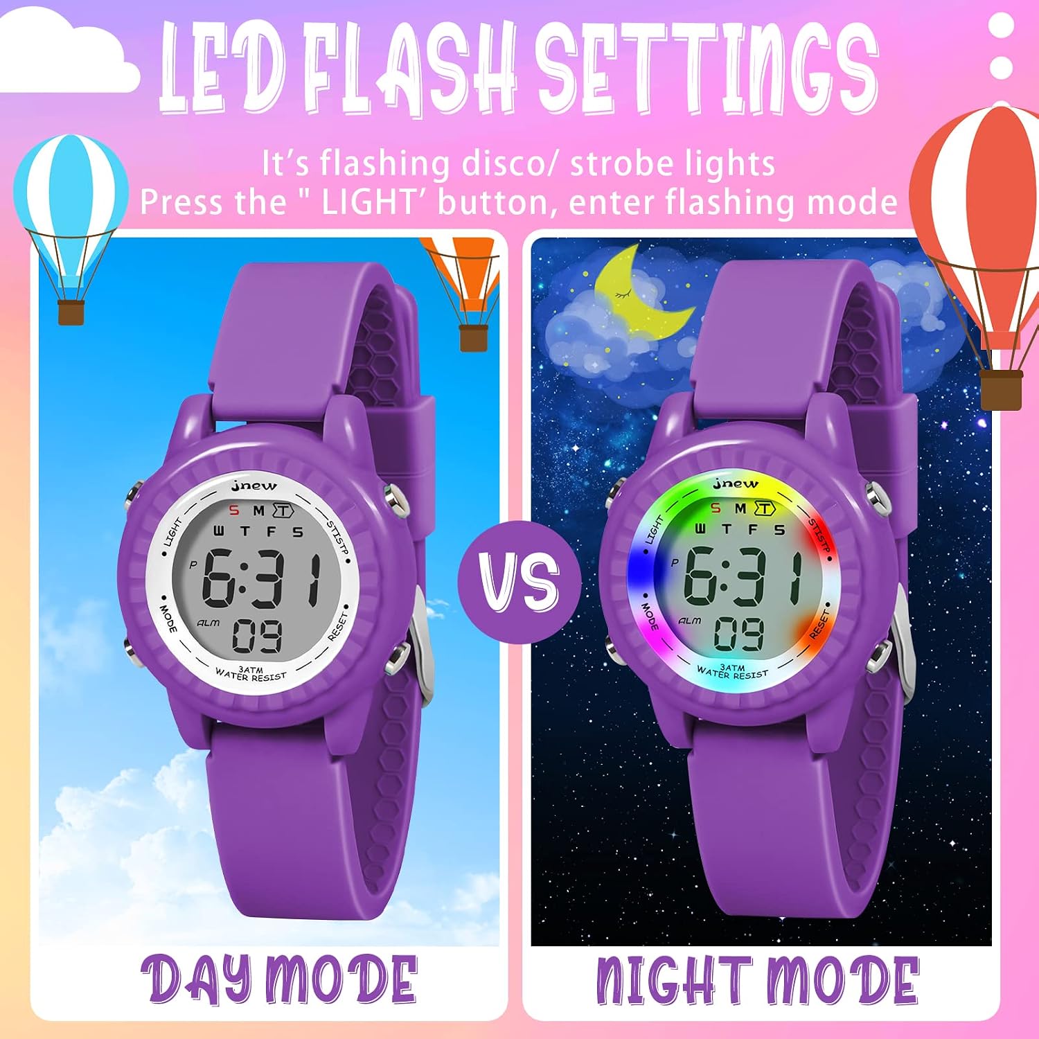 DOTODO Girls' Watch - Ages 5-12, Purple - Outdoor Toy, Birthday & - Image 5