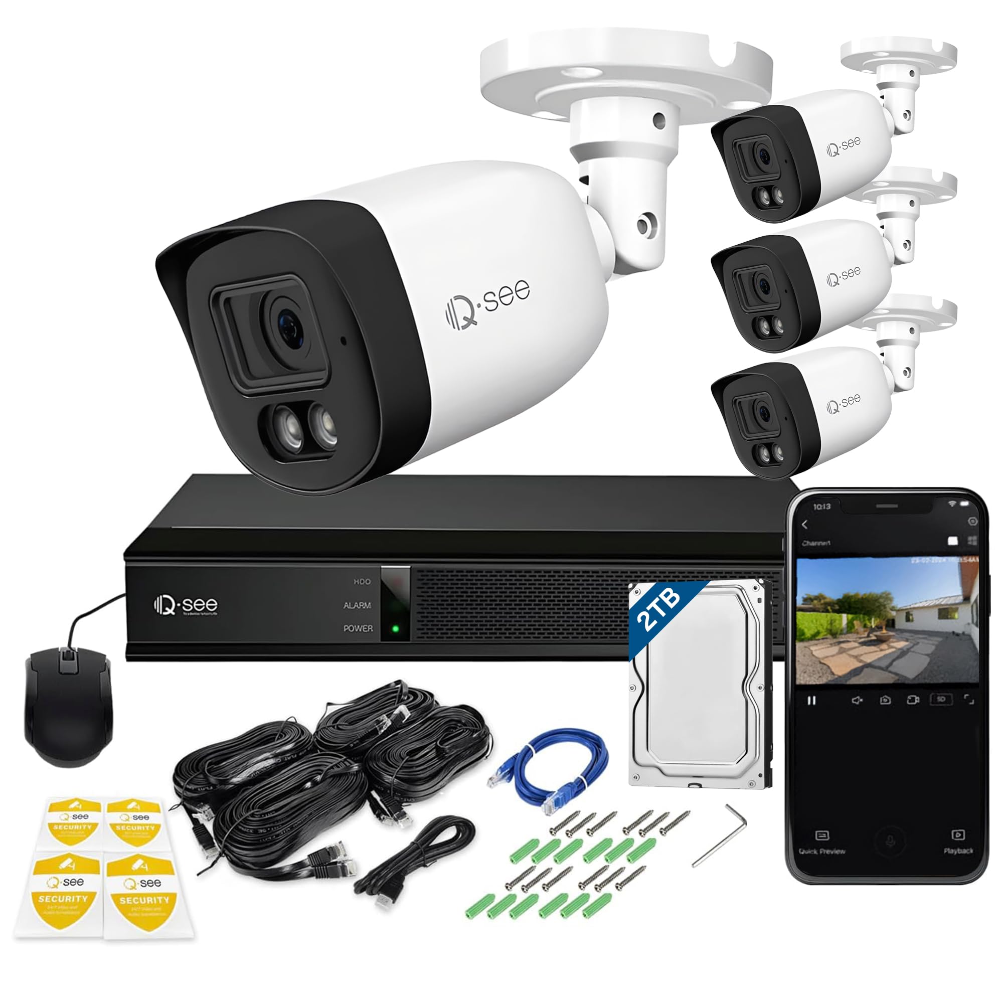 qsee Security Surveillance System 8カメラ Amazon.co.jp: 日本正規代理店品 Q-see セキュリティカメラ 8ch DVR
