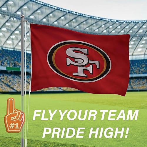 Miniatura 242 de NFL Dallas Cowboys - Bandera duradera de 3 x 5 para exteriores con ojales, bandera y pancarta resistentes para jardín al aire libre y patio, bandera