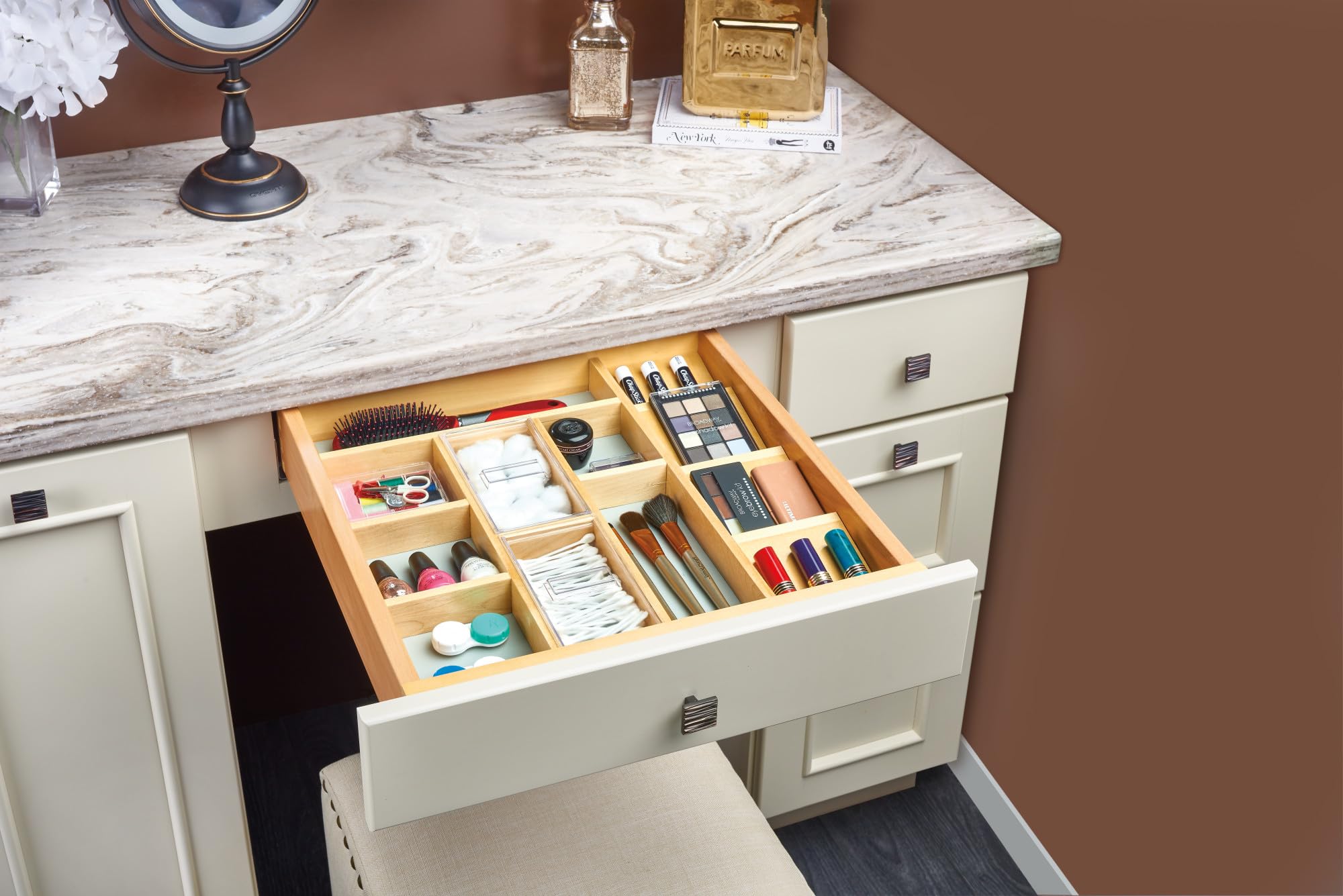 Rev-A-Shelf Wood Trim to Fit Vanity Drawer Insert Organizer