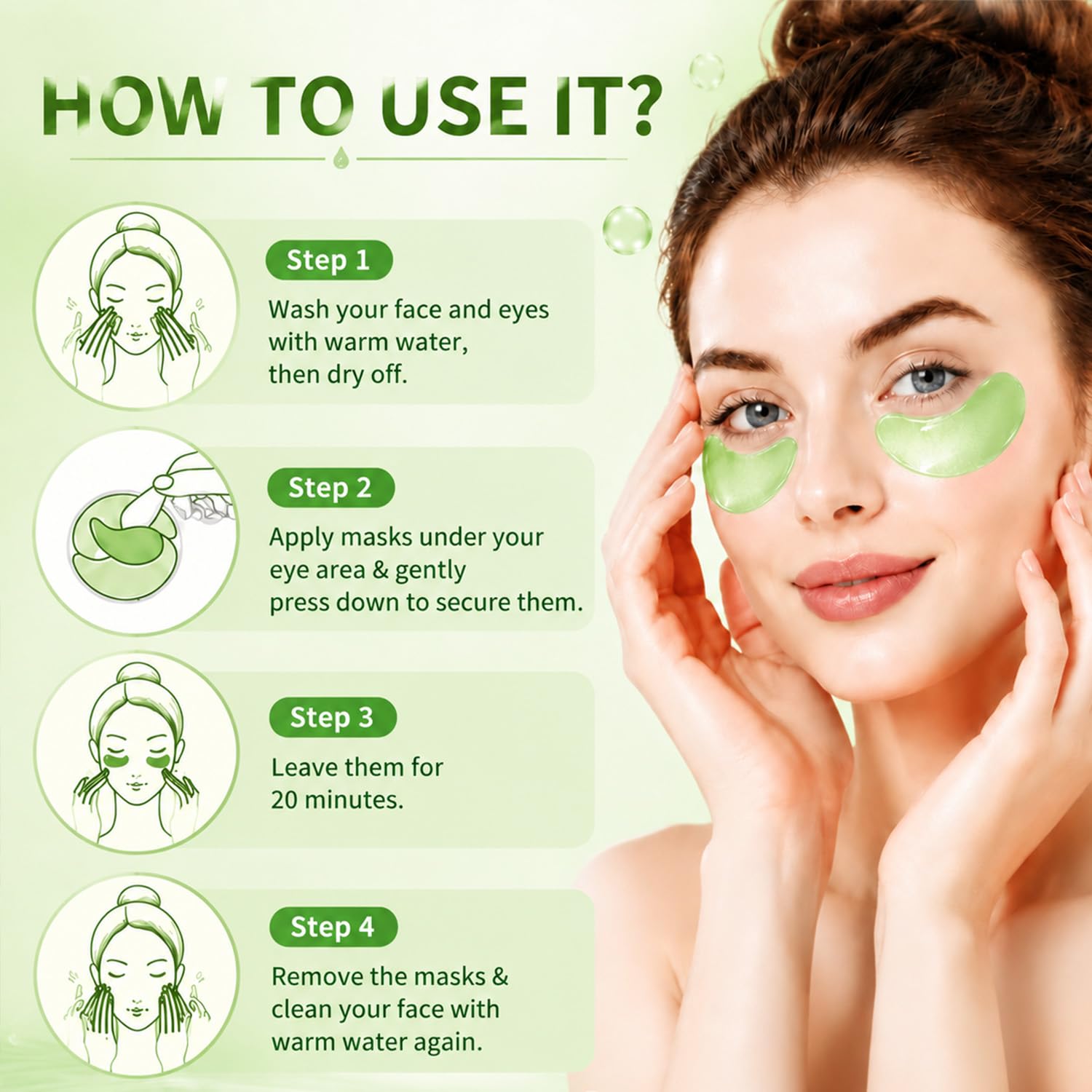 Eakroo Eye Patches - Reduce Dark Circles & Puffiness -7
