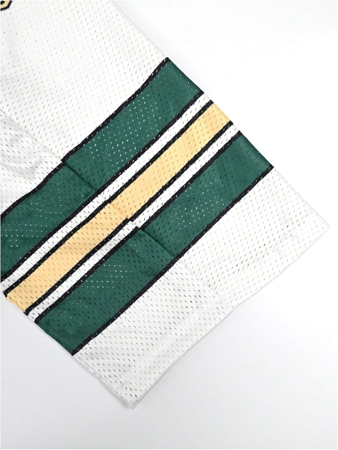 Men's Y2K Mesh Jersey Shirts V Neck Half Sleeve Number Graphic Tees Color Block Sport T Shirt - Image 3