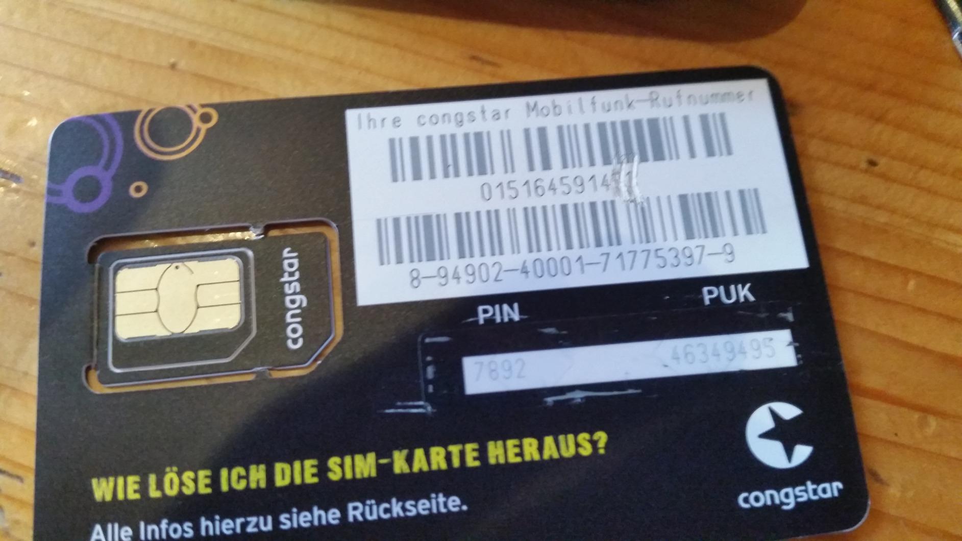 Congstar Sim Karte Wird Nicht Mehr Erkannt congstar Prepaid wie ich Will SIM-Karte ohne Vertrag I Prepaid-Guthaben