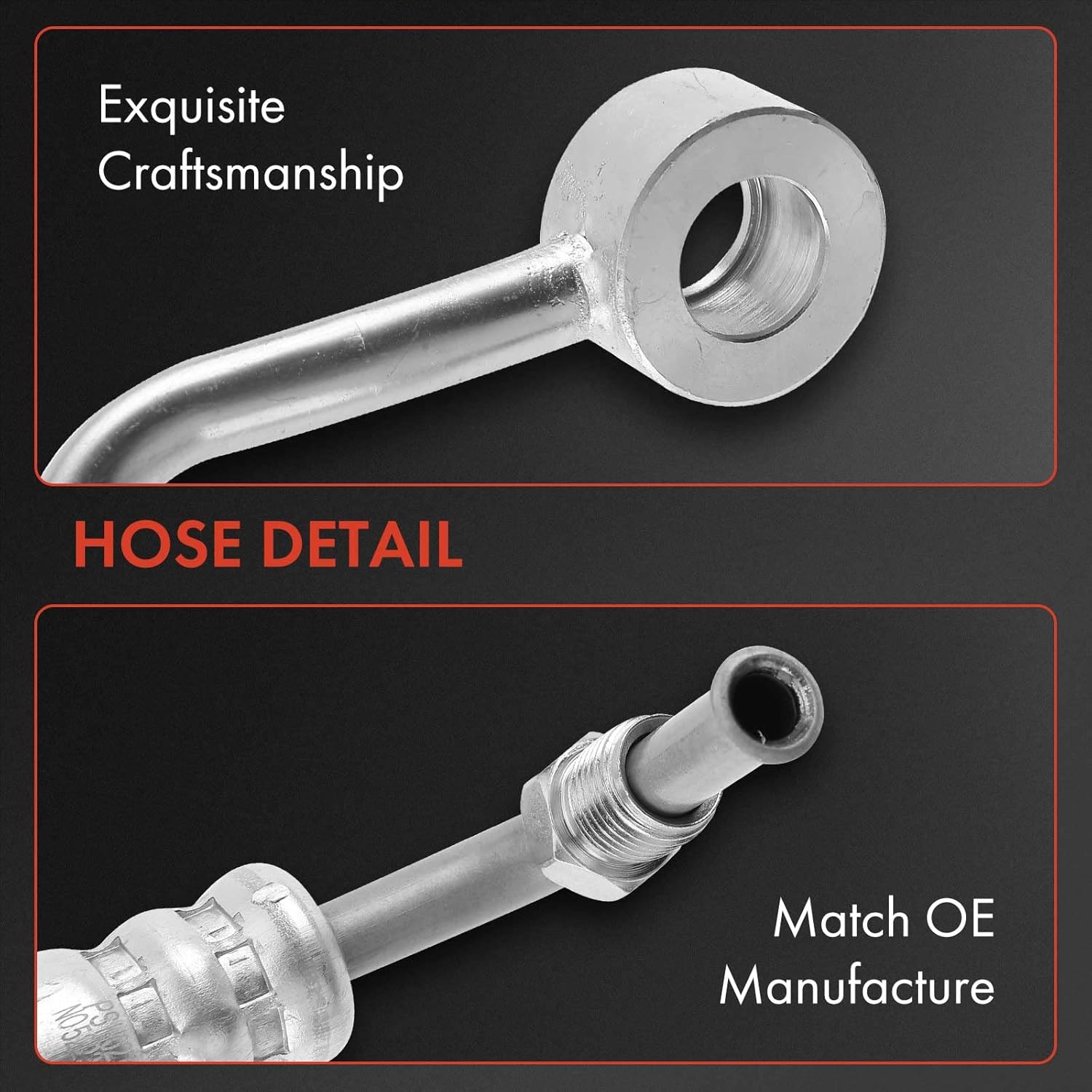 A-Premium Power Steering Pressure Hose Line Assembly Compatible with Toyota 4Runner 1991-1995, Pickup 1991-1995, 2.4L, To Gear