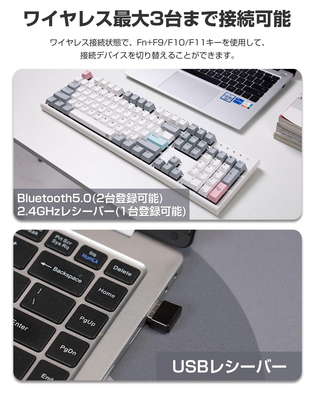 Amazon.co.jp: NiZキーボード S104-3M【フルサイズ】104キー 