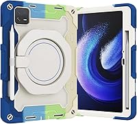 Vista 11 de Funda para Xiaomi Pad 5 de 11.0 pulgadas, PC + silicona de 3 capas Combo Armor Heavy Duty Cubierta a prueba de golpes para Xiaomi Pad 5 Pro 5G